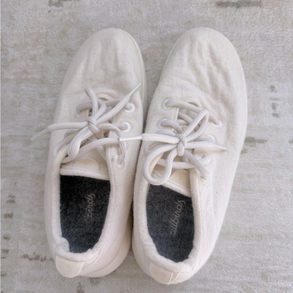 Allbirds Women's Wool Runners - Natural White (Cream Sole) - 8 - Picture 2 of 4